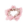 Hair accessory from pearl with bow, ponytail, hair rope, Chanel style, simple and elegant design