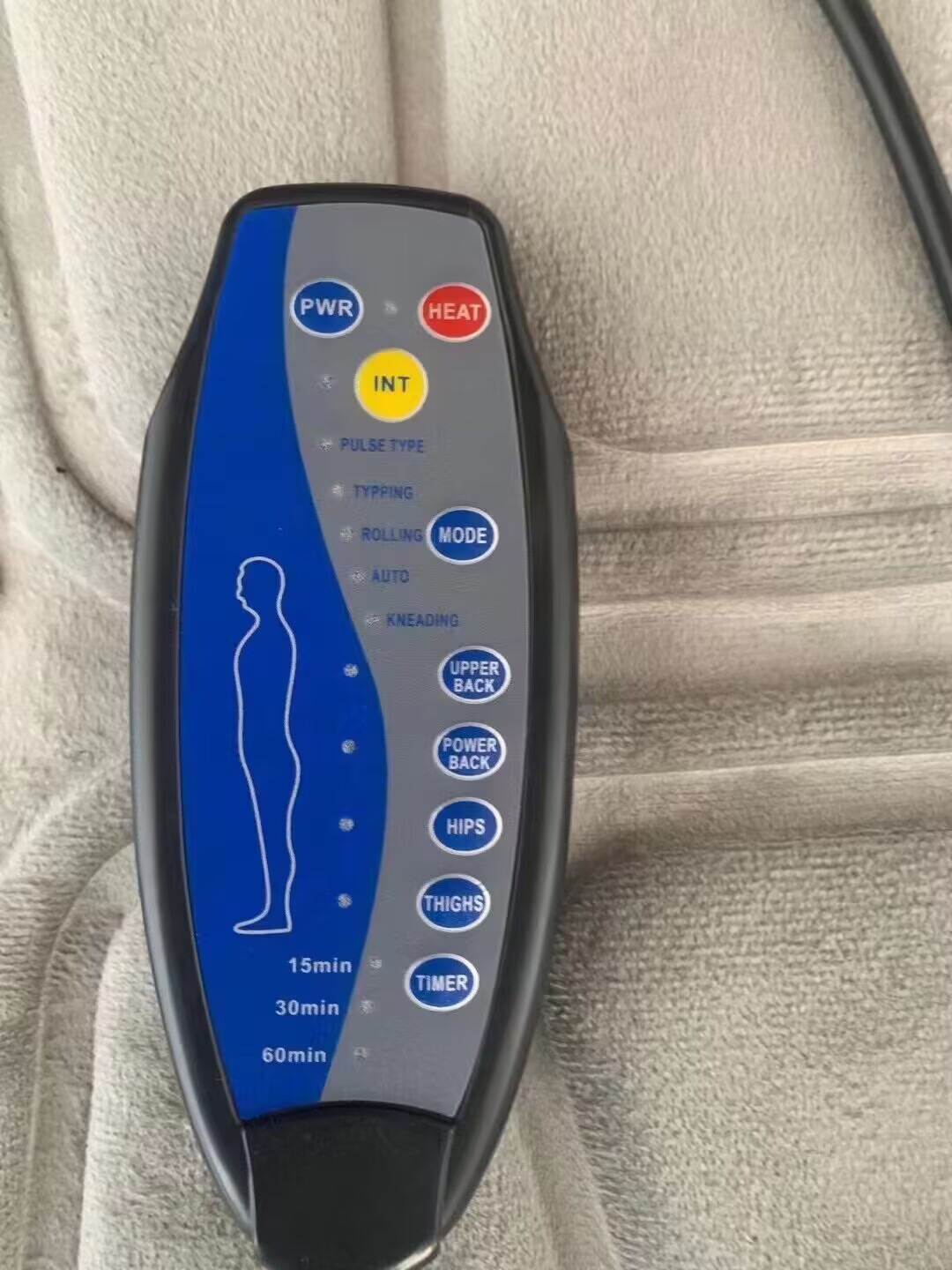 Cross-border car massage seat cushion, car and home use full-body cervical massager, heated massage cushion, large quantity at favorable price