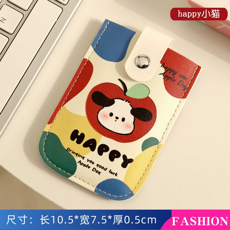 Card holder retro small ultra-thin cartoon design, compact multi-pattern card wallet