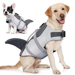 Pet Clothes Shark Outing Swimsuit Dog Swimsuit Vest Style Buoyancy Life Jacket Anti-Drowning Vest