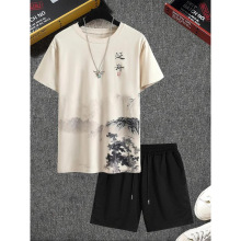 O 65243 Modal Ice Silk Mens Solid Tee Ī������˿��ʿ T ��