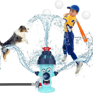 [Cross-border hot sale] Amazon cartoon fire hydrant lawn rotating nozzle automatic sprinkler water spray water play toys