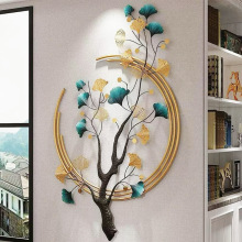 墙上装饰品新中式墙面装饰挂件客厅轻奢卧室电视背景餐厅铁艺壁饰