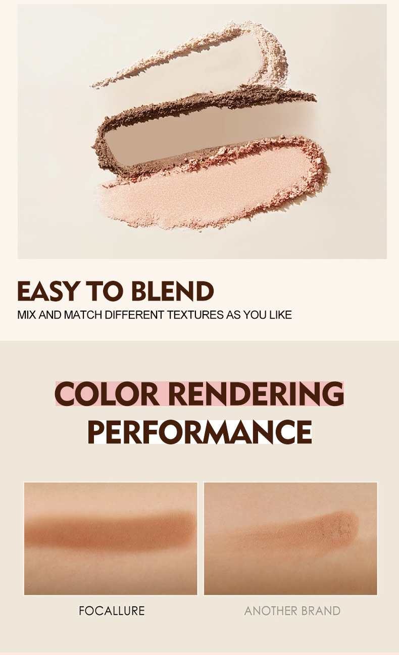 4 Layer Eyeshadow Palette Matte Eyeshadow Highlighter Blush Multi Purpose Under Eye Concealer Beauty Makeup Cosmetics_voghion.com