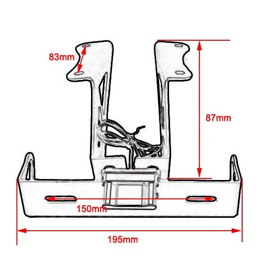 Suitable for Yamaha Yzf R3 R25 Mt25 Mt03 2014-2023 Modified License Plate Frame