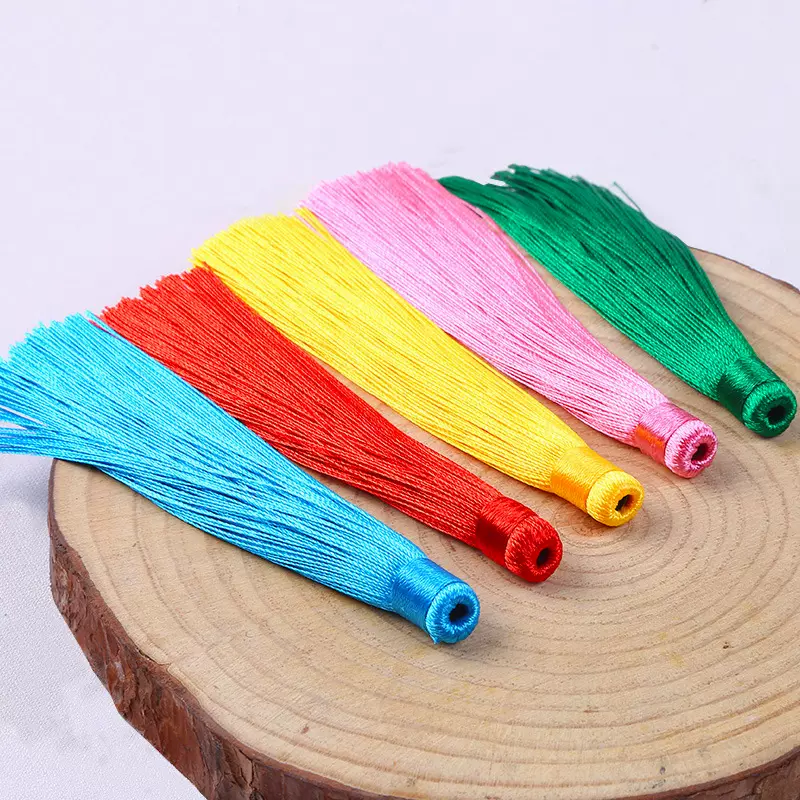 12厘米管状涤纶流苏小穗子服饰家纺扇坠diy挂件饰品配件吊穗23色