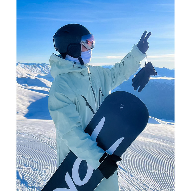 Popular Store Manager Delivers Single-Board and Double-Board Ski Suits for Men and Women, Outdoor Waterproof Zipper Plus Velvet Large Size Jackets