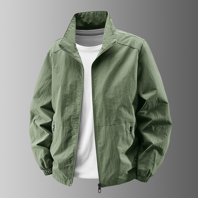 New Men's Spring and Autumn Outdoor Jacket Casual Jacket Men's Sports Top Stand Collar Men's Clothing 8919