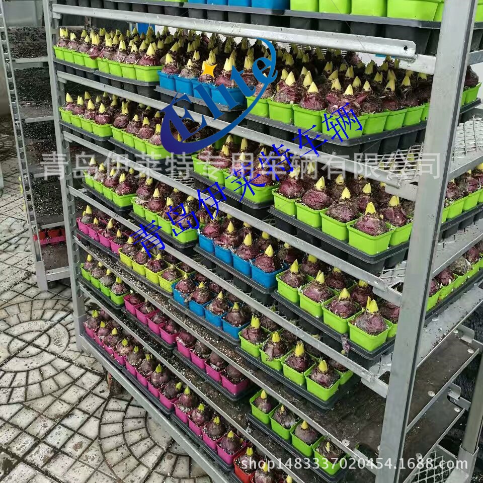 花架车 花卉台车 育苗基地周转车 节省人力 园林园艺用品工具架