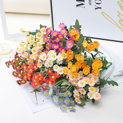 Artificial flowers small daisies marigold artificial flowers outdoor home living room decoration factory wholesale photography flower arrangement floristry 
