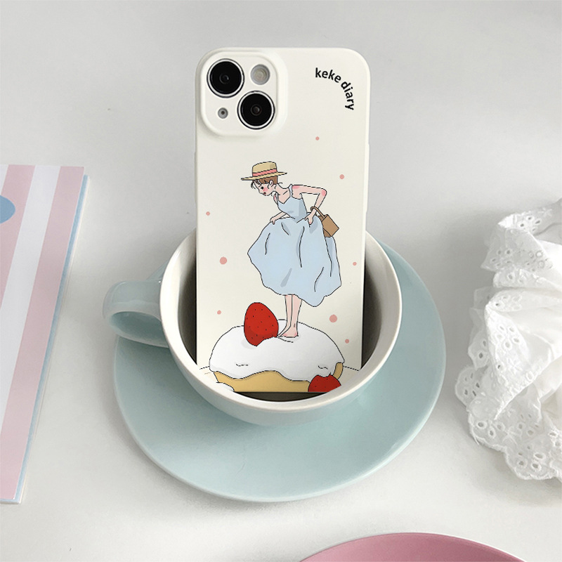 50g Weight iPhone Applicable Brands Phone Cases Classification Feilin Material Cartoon, Cake Pattern Cute, Modern Style Style Feilin Cartoon Cake Cute Modern Style Phone Cases Phone Accessories 6