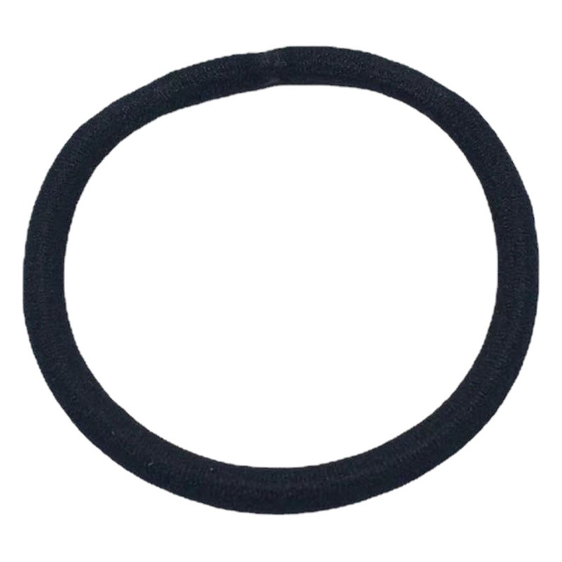 4mm durable cuerda de pelo básico banda de pelo negro banda de goma lazo cuerda de pelo simple alta elástico joyería accesorios para el cabello al por mayor image 1