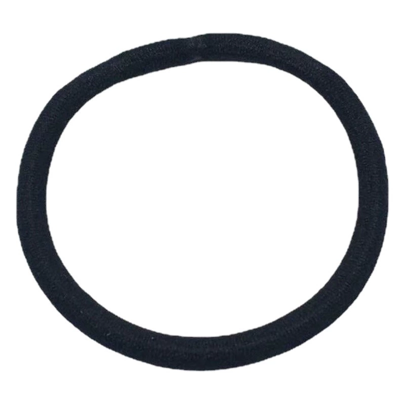 4 мм прочная Базовая веревка для волос резинка для волос черная резинка галстук веревка для волос простая высокоэластичная Ювелирная фурнитура для волос оптом