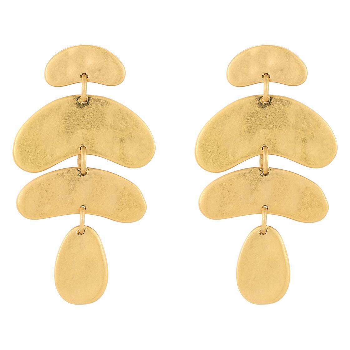 european-and-american-simple-gold-retro-earrings-geometric-irregular-light-luxury-earrings-high-end-autumn-and-winter-metal-earrings