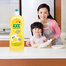 斧头洗洁精家用家庭装柠檬护肤不伤手600g 洗碗果蔬清洁剂