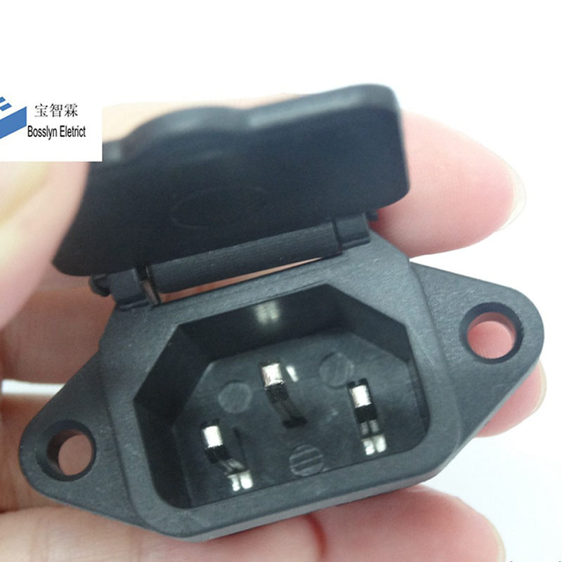 厂家直销厨房隐形卡式插座 品字ac座 带盖防水防油烟插座