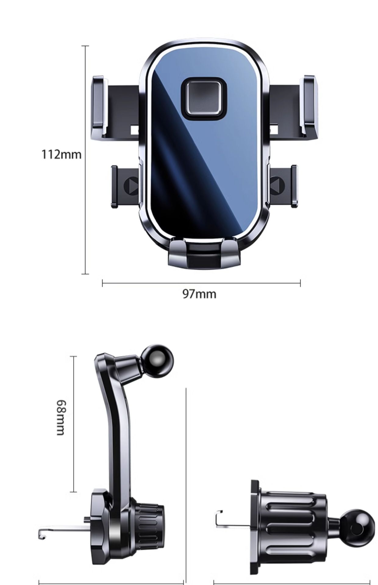 Car Phone Holder for Air Vent, Extended Version, 2026 New Model, Dedicated for Car Interiors, Hook-Style Car Navigation Holder
