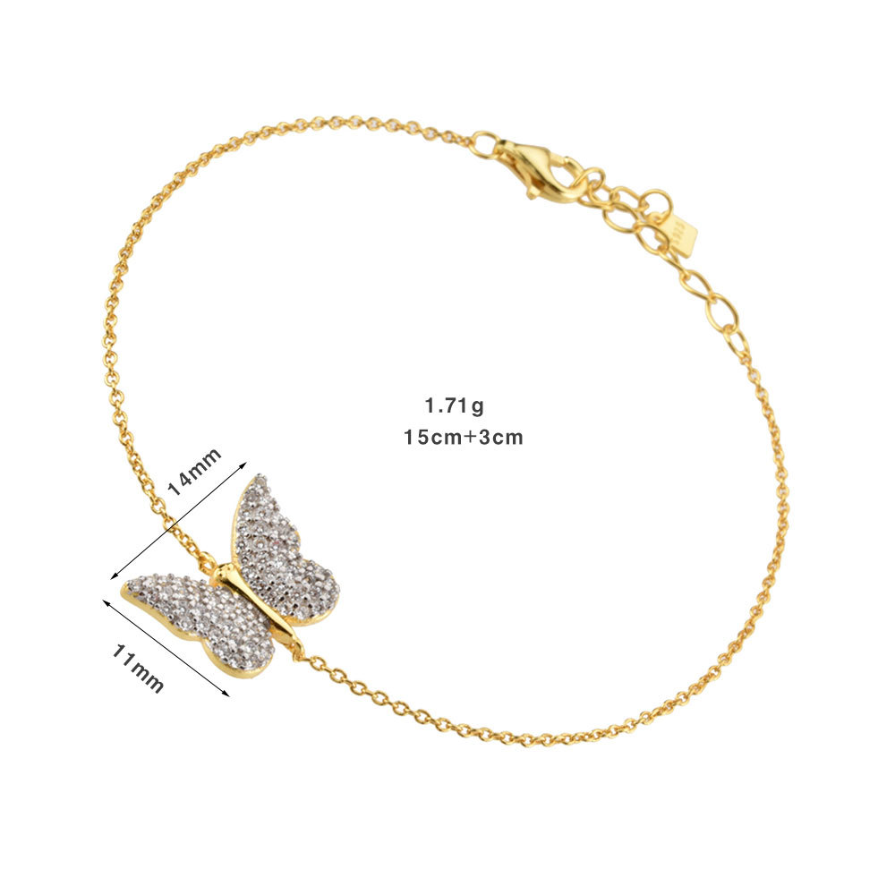 Electroplating Gold Plating Process 925 Sterling Silver Bracelets Simple Style
