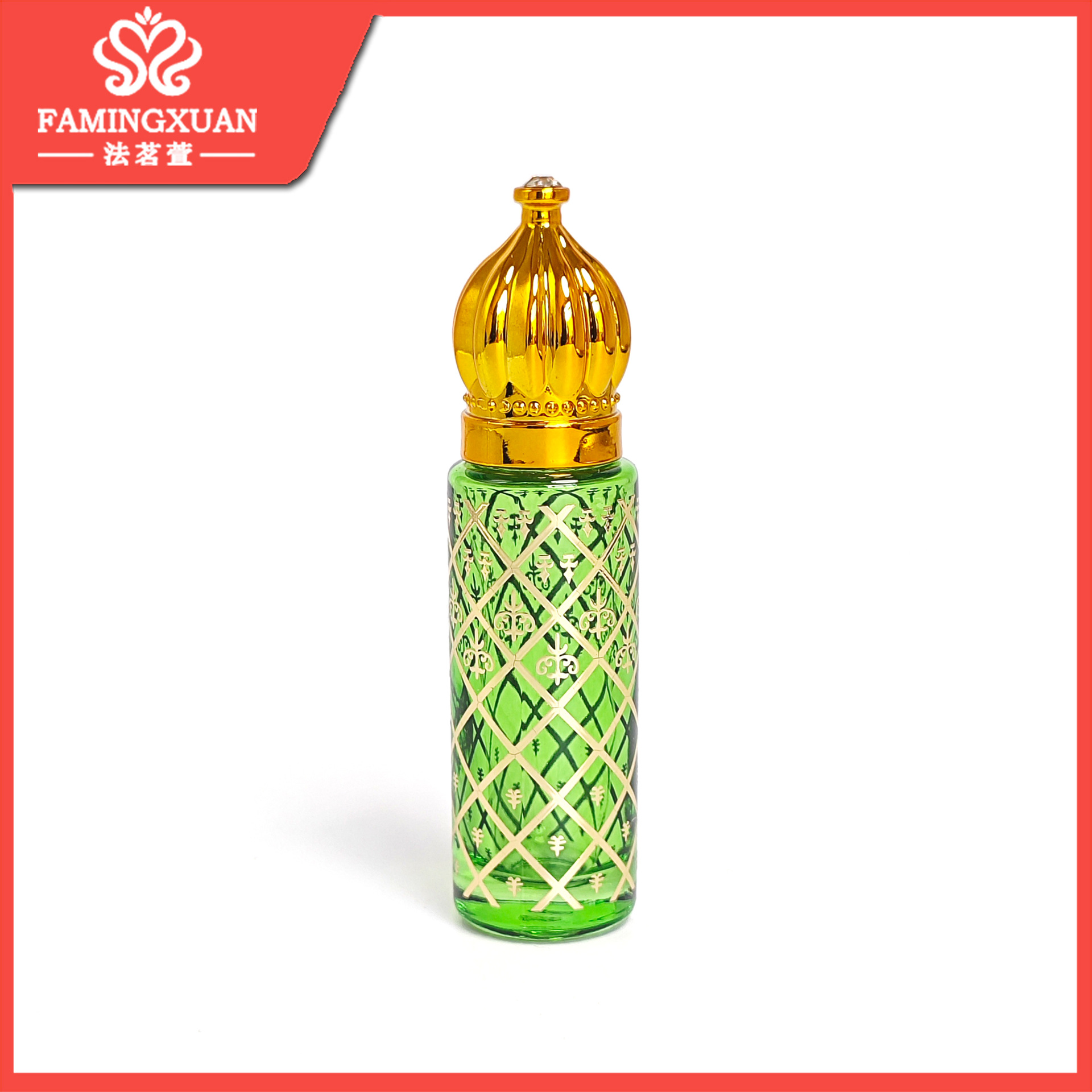 Frasco Roll-On para Perfume XB18 8ml de Vidrio Portátil Roll-On para Aceites Esenciales y Perfumes