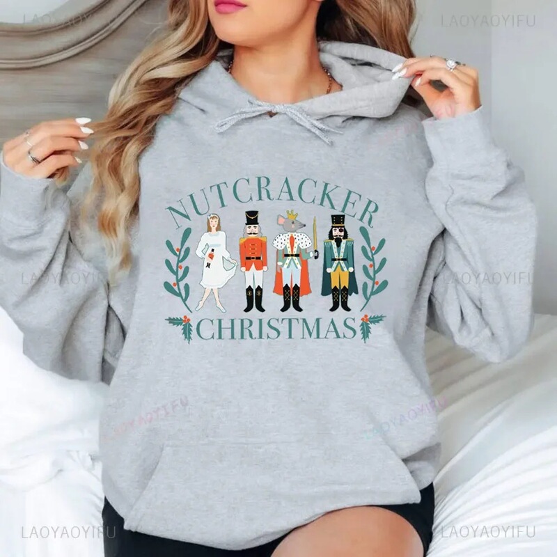 Nutcracker Hoodie Nutcracker Ballet Christmas Sweatshirts Ballet Core Santa Nutcracker