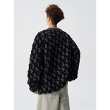 2026秋冬新款青少年宽松型长袖圆领针织衫运动风格透气厚款毛衣，男装针织衫/毛衣，星座614