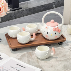 暹罗猫陶瓷水具套装礼物家用乔迁新居结婚水杯茶壶茶杯新婚礼物