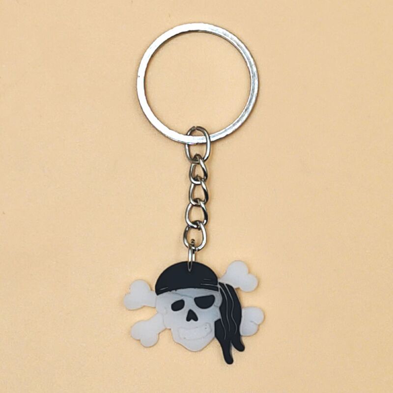 Amazon ベストセラー ハロウィン漫画シリーズ PVC キーホルダー カボチャ海賊ヘッドペンダント アクセサリー在庫あり|undefined