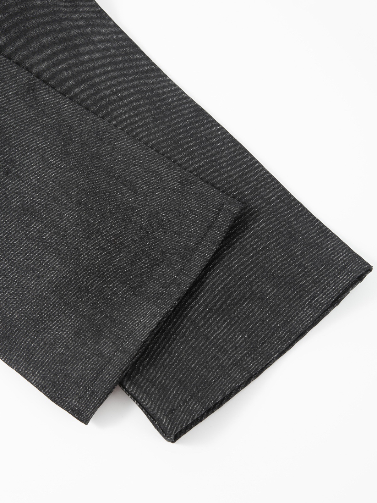 Vintage Raw Denim Jeans Schwarz Herren Micro Flare Passform_voghion.com