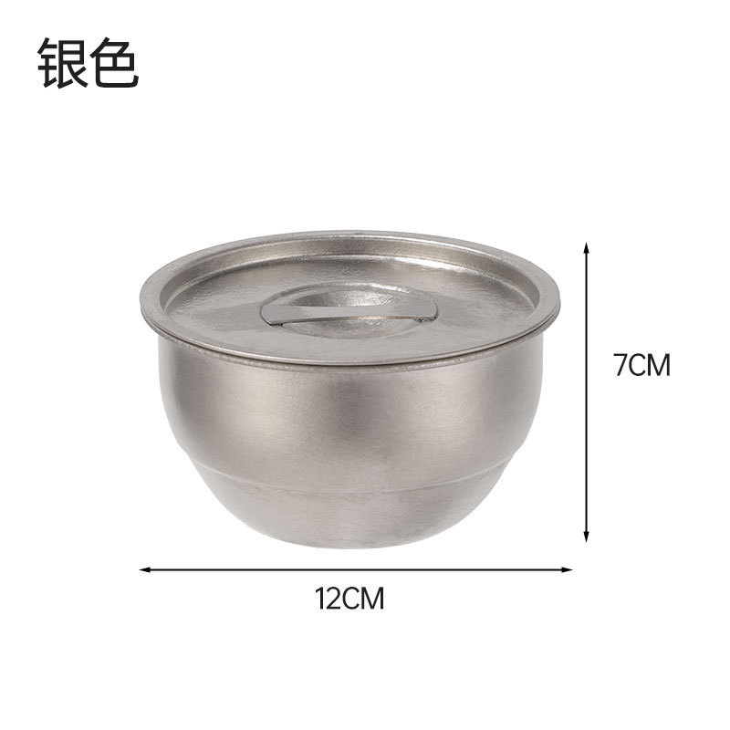 新款纯钛蒸蛋碗单层加厚家用蒸菜盛菜碗纯钛保鲜盒户外保鲜盒批发|undefined