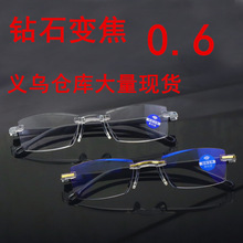 义乌现货智能变焦老花镜防蓝光防摔眼镜自动调节度数老人花镜