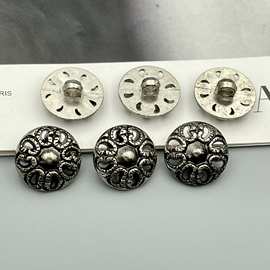 时尚高级复古擦漆仿金属塑料纽扣女装西装外套毛衣开衫服装手缝扣