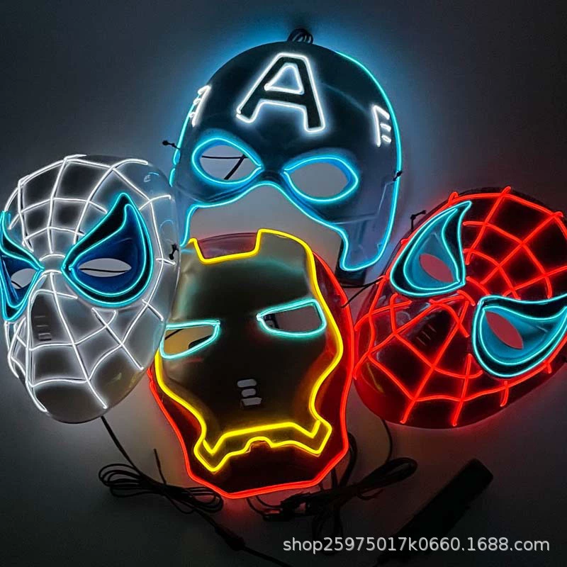 Мстители, глянцевая маска, герои, (перекрестная торговля), хэллоуин, Marvel, косплей, Человек-паук, Халк