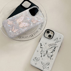 Premium Butterfly Case Compatible with Apple iPhone 14/15 Pro, iPhone 12 New Film Case, 2-in-1 11 Soft Shell, 13