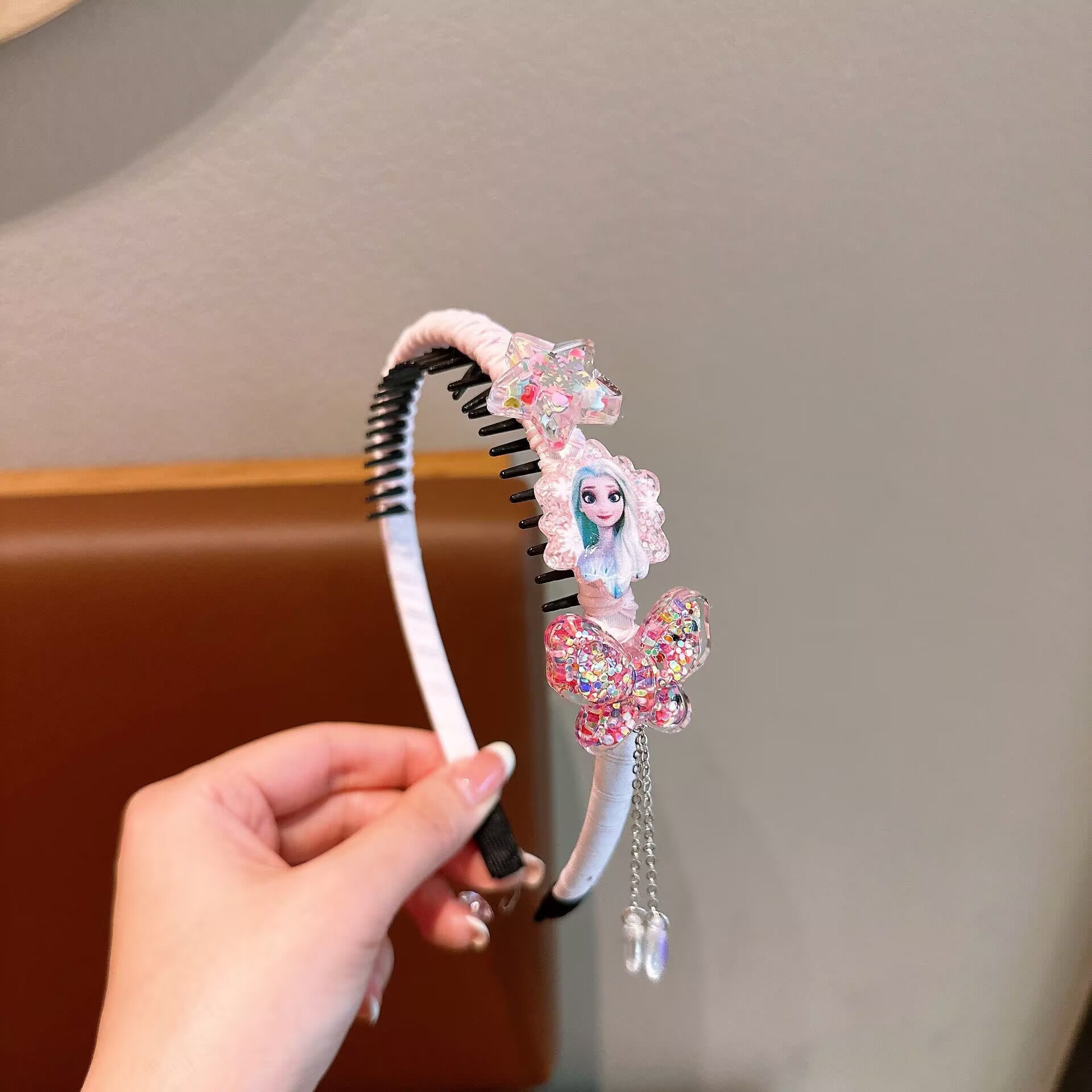 Nueva princesa Aisha clip de pelo para niños clip de pelo helado y nieve clips de pelo para niñas princesa viento lindos joyas para el pelo