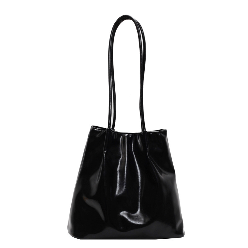 Bolso de hombro simple de diseño de nicho coreano para damas 2024 invierno nuevo bolso de moda de gran capacidad retro