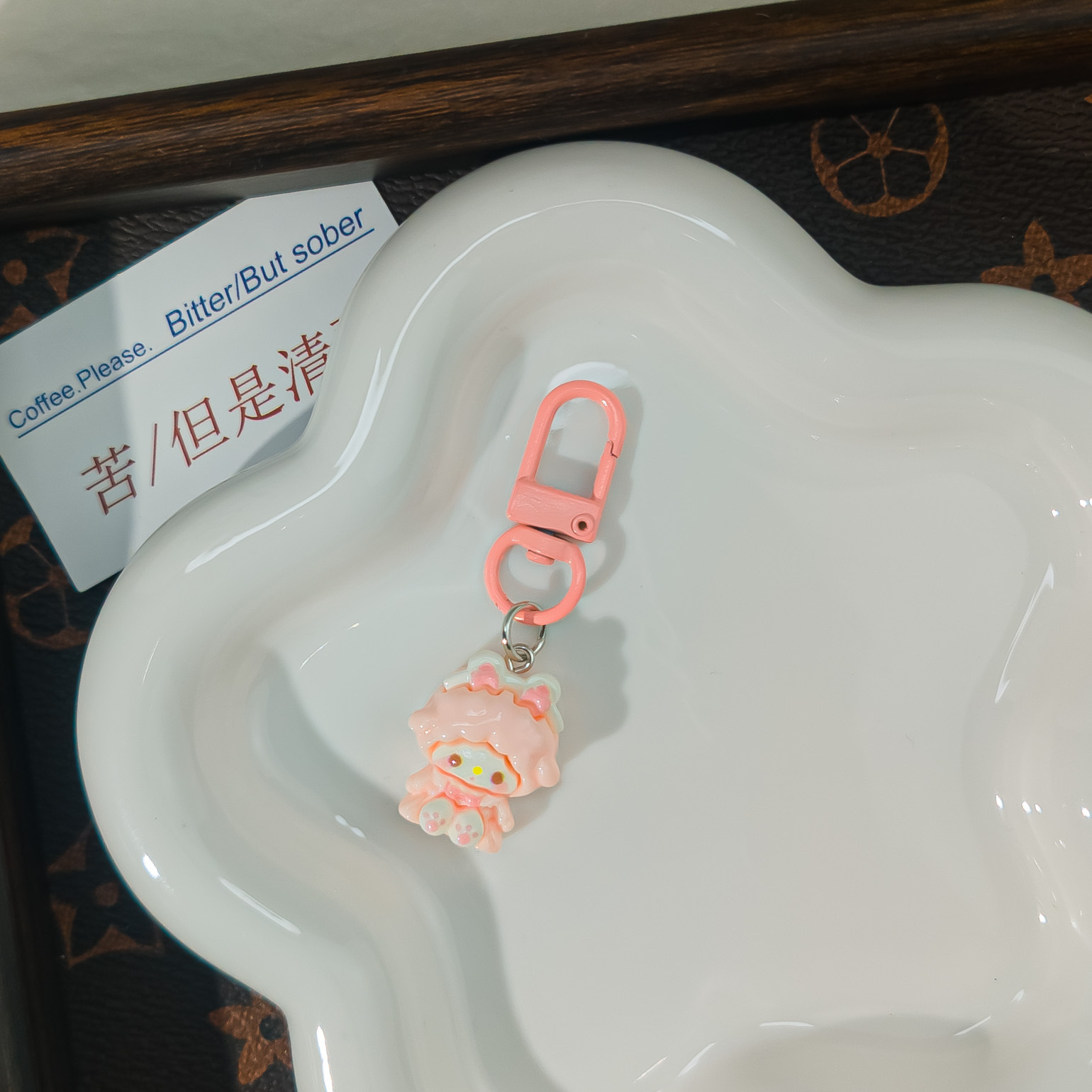 산리오 마이멜로디 양 휴대폰 스트랩 키링 귀여운 가방 장식 캐릭터 액세서