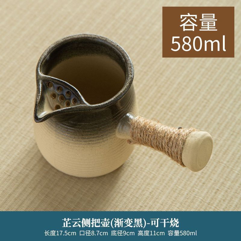 그라데이션 블랙 사이드 핸들 냄비 580ml [핫세일]