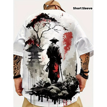 S 16107 Samurai Print Men's Tee ��ʿӡ����ʿ T ���羳��