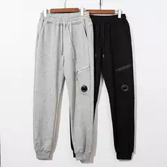 Cp European and American Functional Lens Design Niche Pocket Zipper Unisex Loose Simple Solid Color Sweatpants Joggers Ius