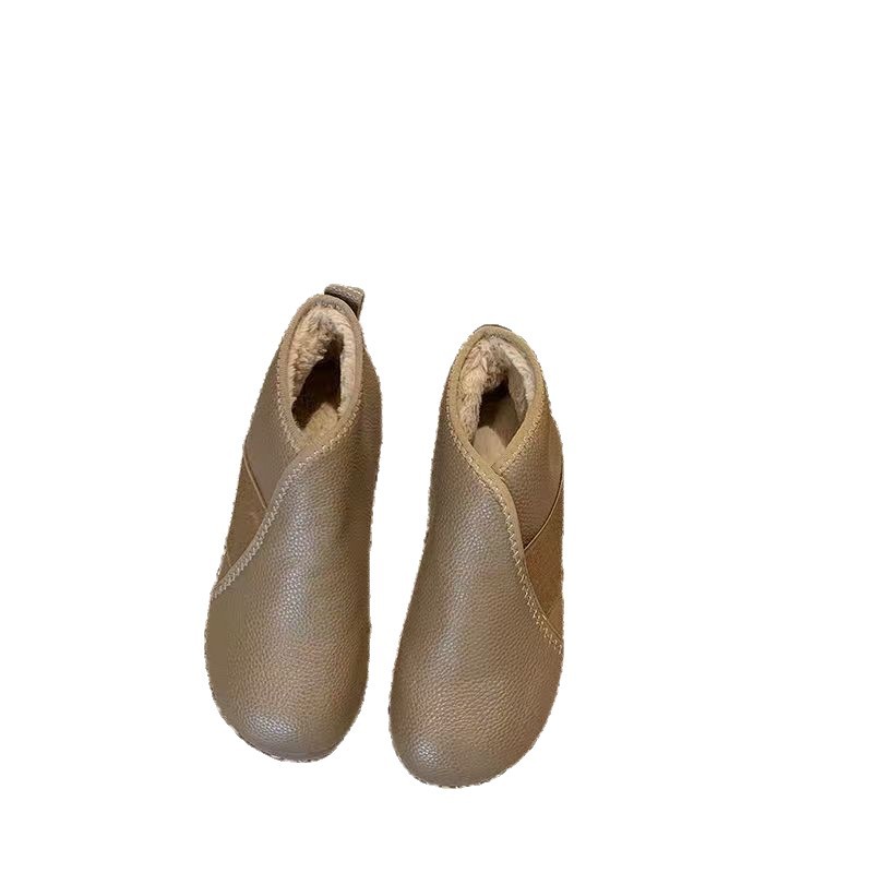 Zapatos de algodón para mujeres en invierno de 2025, zapatos de alta altura para mujeres, zapatos de madres mayores, zapatos cálidos para madres mayores