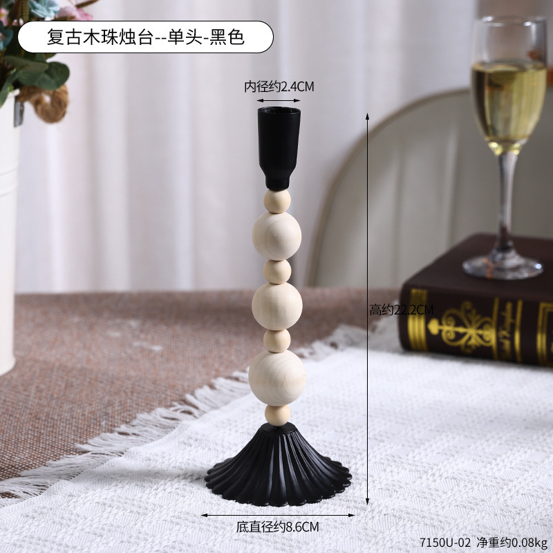 北欧浪漫烛光晚餐道具餐桌装饰品摆设家用现代简约轻奢蜡烛台摆件|undefined