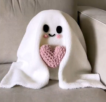 新品Peek a Boo Cat Ghost pillowhalloよもとしたハロウィーンぬいぐるみ|undefined