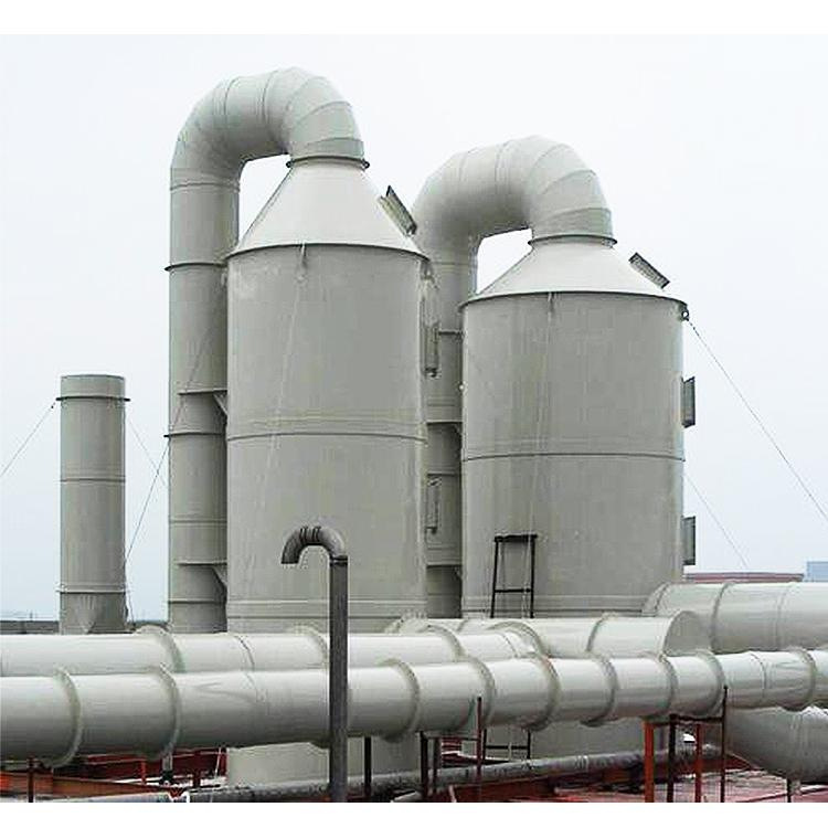 Xuchang waste gas treatment equipment-PP spray tower-washing tower-activated carbon adsorption box-pp duct