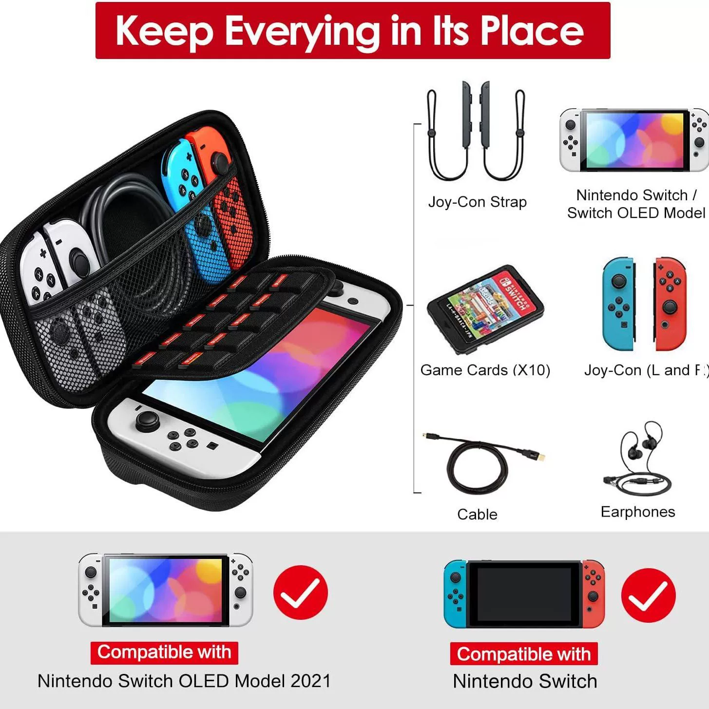 Applicable Nintendo game console Switch storage package OLED protective cover nintendo game console protective case