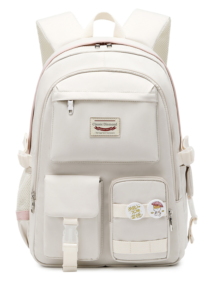 经典钻石 韩版原宿ulzzang中学生书包女大学生简约大容量双肩包