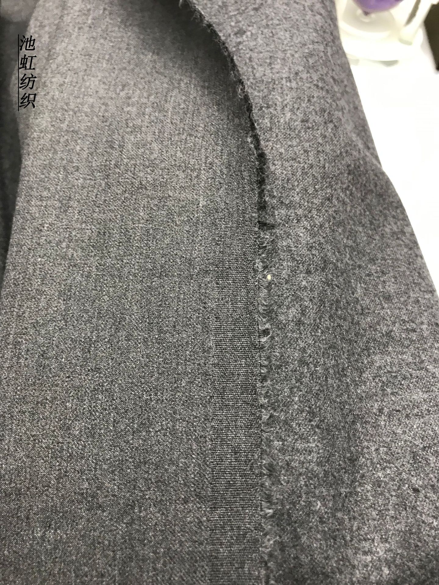 现货TR斜纹西装面料 秋冬季外套套装半身裙混纺梭织面料斜纹拉毛