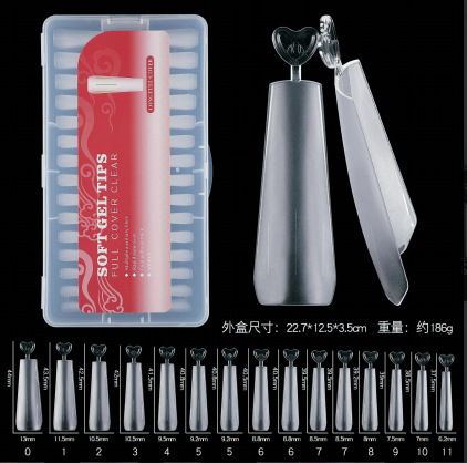 Cross-Border New Model with Scale Auxiliary Line Nail Patch, Ultra-Thin, Traceless, Engraving-Free, Full Patch, Pure Semi-Stick Manicure Extension Patch