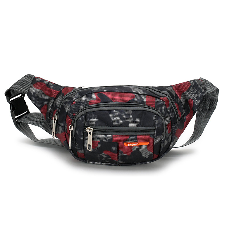 Bolso de la cintura de los hombres y de las mujeres bolso multifuncional del negocio de la cartera de las mujeres multi-nivel de la cartera a distancia impermeable ceñida corriendo bolsa