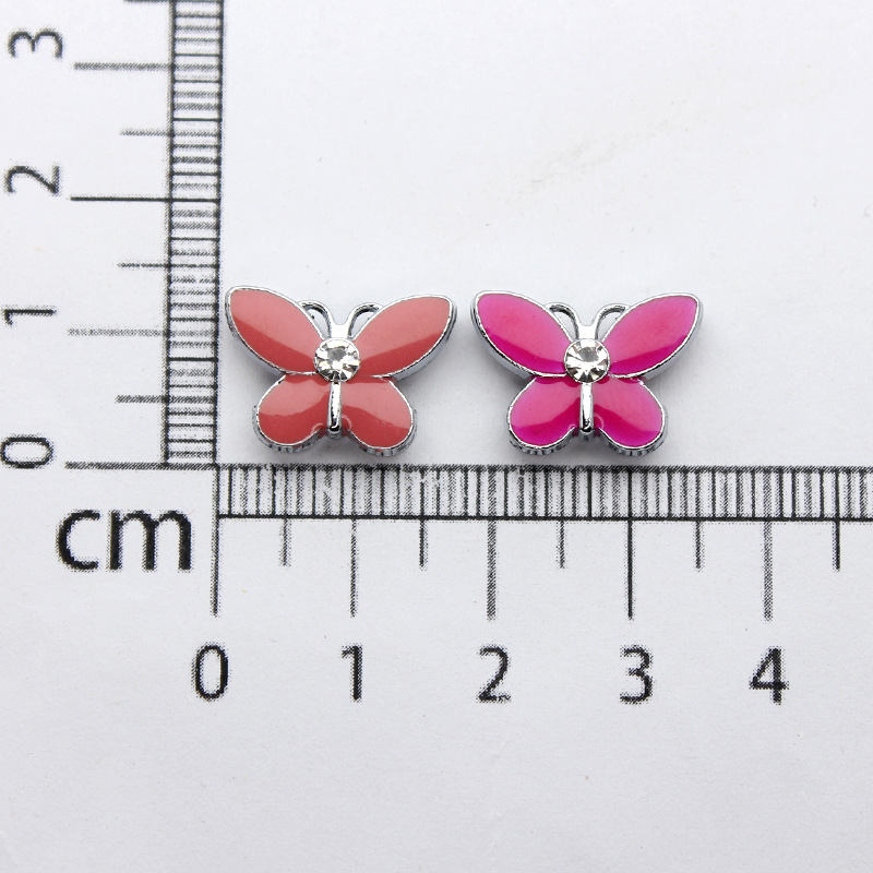 Moon, Heart Shape, Bow Knot Pattern 1 Piece 12*13mm 12*17mm 13 * 15mm Hole 1~1.9mm Alloy Rhinestones Moon Heart Shape Bow Knot DIY Jewelry Accessories Beads