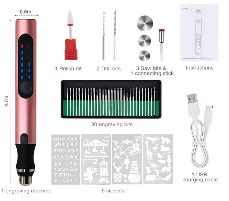 Máquina de grabado pequeña de mano de alta velocidad mini máquina de pulir eléctrica Jade carpintería máquina de grabado máquina de corte perforación taladro eléctrico
